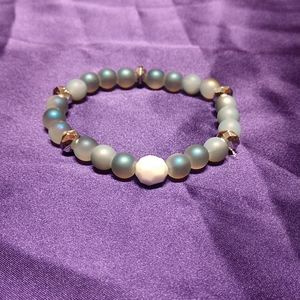 light blue glass bracelet